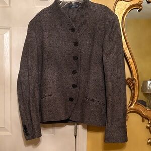 Ralph Lauren Charcoal Tweed Blazer